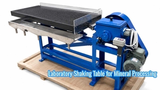 Mesa vibratória de laboratório para testes de processamento mineral